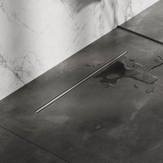 Marcel Breuer Slim Douchegoot - 70x3cm - vloerflens - draaibare sifon - RVS