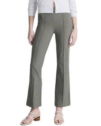 Vince Mid Rise Pintuck Crop Flare Pant