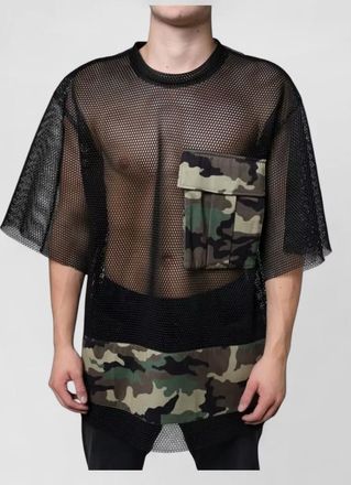 Dolce & Gabbana mesh camouflage print short-sleeve t-shirt