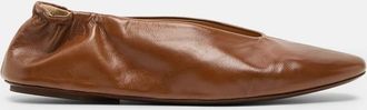 Mars&egrave;ll Brown Leather Ballet Flats