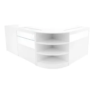 MonsterShop Europa LED Shop Counter Set B900, C900, TB60 & LM60 - White