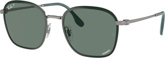 Ray-Ban RB3720 Polarized 9264O9 Mens Sunglasses Green Size 55