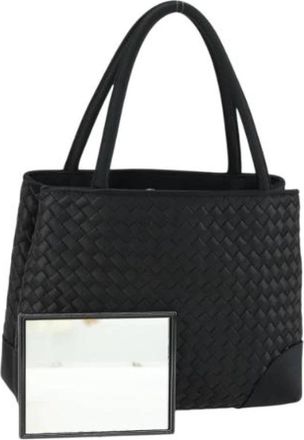 Bottega Veneta Pre-owned Vintage Hand Bag - Dames - Vintage Schoudertas - Zwart - ONE Size - Satijn - Vintage