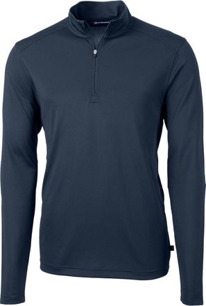 Cutter & Buck Virtue Eco Pique Recycled Quarter Zip Mens Pullover Jacket