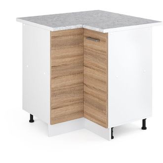 Vicco Armario De Esquina R-line, Sonoma, 75.6 Cm, Et M&aacute;rmol