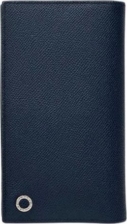Bulgari Pre-owned Wallet (bi-fold) - Heren - Vintage Accessoires - Blauw - ONE Size - Leer - Vintage