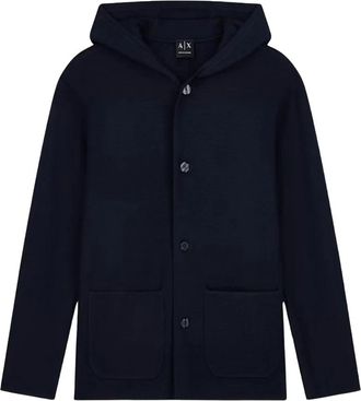 A|X Armani Exchange Hybrid Blazer Vest - Heren - Vesten - Blauw - M - Katoen - Truien & Vesten
