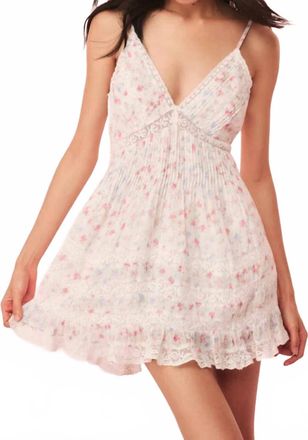 LoveShackFancy Alonna Mini Dress In Confetti Bloom