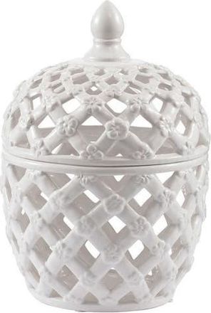 A & B Home Ballas Bird Large Lidded Jar in White at Nordstrom Rack