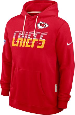 Nike Kansas City Chiefs Sideline Standard Issue Nike Mens Dri-FIT NFL Pullover Hoodie in Red | 03AZ65N7G-SX8