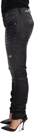 Acht Washed Cotton Low Waist Skinny blue Trouser Womens Jeans
