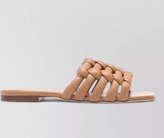 Tod's leather woven sandals
