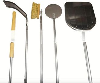 Far kit pale set per pizza forno a legna 4 pezzi