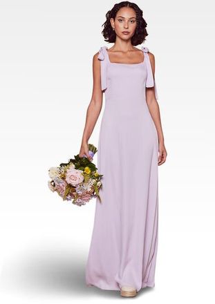 Maids to Measure Allegra Tie Shoulder Bridesmaid Dress in Lilac at Nordstrom, Size 10