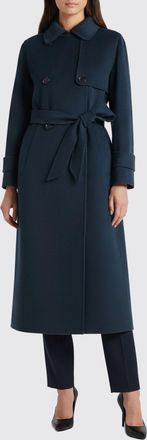 Max Mara Coat S MAX MARA Woman color Blue