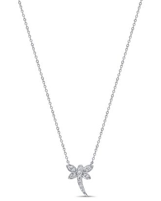 Sabrina Designs 14K 0.13 Ct. Tw. Diamond Dragonfly Necklace