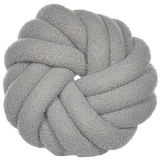 Beliani Beliani - Coj&iacute;n De Boucl&eacute; Gris 31 X 31 Cm Accesorio Suave Moderno Akola