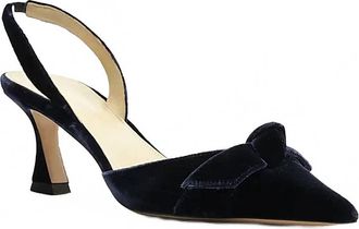Alexandre Birman Womens Clarita Bell Slingback 85 Pump Heels In Blu Notte