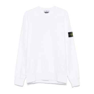 Stone Island Stylish Cotton Sweatshirt for Men - male - Stone Island - Sweatshirts - White - 2XL - Sweatshirts & Hoodies