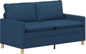 vidaXL Sof&aacute; 2 Plaza Azul 156 X 81 X 87,5 Cm Tela Vidaxl