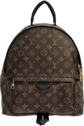 Louis Vuitton Marron Coated Canvas Backpack (Pre-Owned)