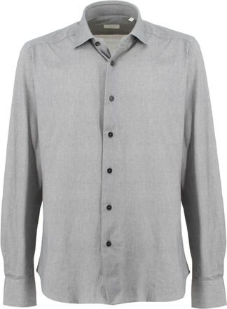 Xacus Overhemd met semi-Franse kraag - Heren - Casual Overhemden - Grijs - 3XL - Overhemden