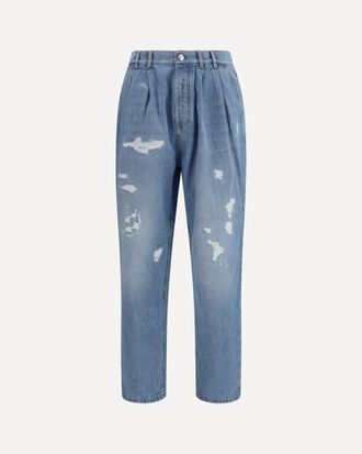 Brunello Cucinelli Worn-effect Jeans Male 50