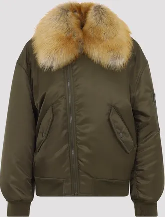 Saint Laurent Shearling-bommenwerper