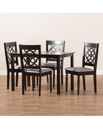 Design Studios Renaud Modern And Contemporary 5Pc Wood Dining Set