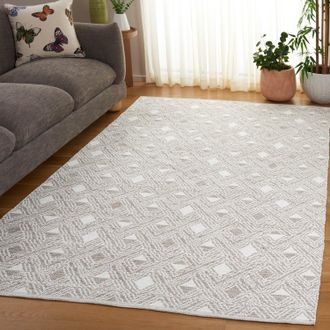 Safavieh Montauk Hand Made Area rug, Beige / Ivory Contemporary Style Non-Shedding
