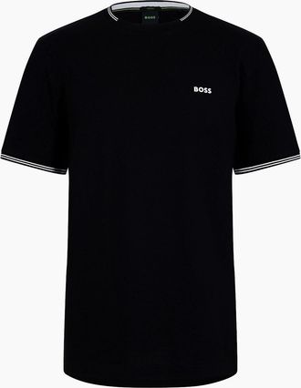 HUGO BOSS Mens Hbg Taul Regular Fit T-Shirt - Black - Size: 44