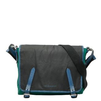 Burberry Pre-owned Cross Body Bags, female, Black, Size: ONE SIZE Pre-owned Nylon Crossbody Bag