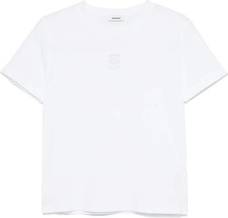 Sandro T-shirt con logo ricamato - Bianco