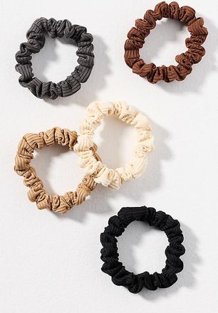Anthropologie Ribbed Hair Ties, Set of 5