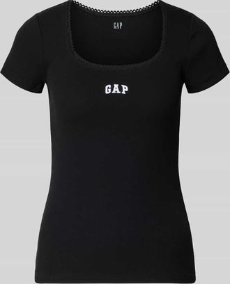 GAP T-Shirt mit Logo-Stitching in Black, Gr&ouml;&szlig;e XL