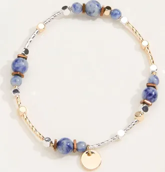 Fat Face FatFace Navy Stone Bracelet