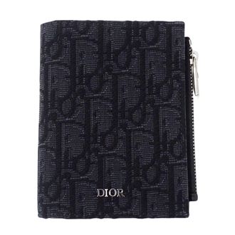 Dior Black Jacquard Wallet (Bi-Fold) (Pre-Owned)