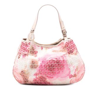 Fendi Pre-owned Fendi Zucchino Canvas Floral Tote Ladies 8BH220-CT5108-2354