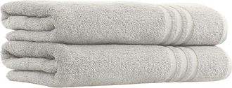 Linum Home Textiles Denzi Turkish Cotton Bath Towel - Set of 2 in Grey at Nordstrom Rack