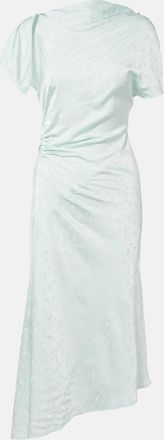 Victoria Beckham Asymmetric floral midi dress