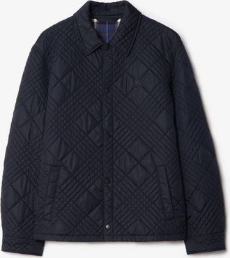 Burberry Micro Check-stitch Ramsey Jacket, Size Large