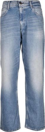 Replay Relaxed Fit Blue Wash Replay Jeans With Classic Five-Pocket Design