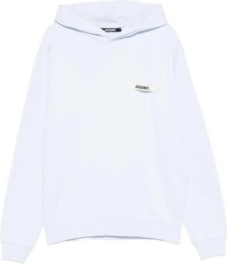 Jacquemus Grosgrain Hoodie - Heren - Hoodies - Blauw - L - Katoen - Hoodies & sweatvesten