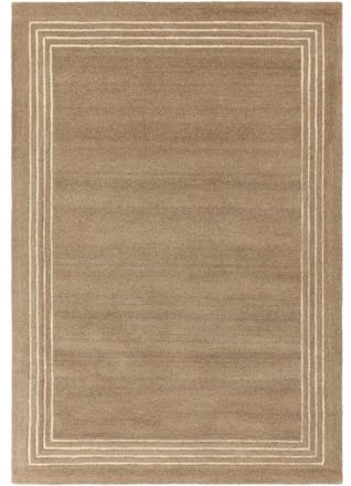 Novatrend Alfombra moderna de pura lana sal&oacute;n Marr&oacute;n 160x230 cm