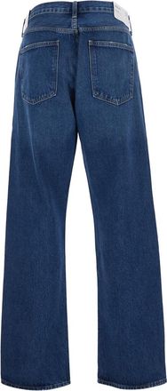 A Gold E Mens Jeans 90s Five-Pocket Blue Denim Regenerative Cotton