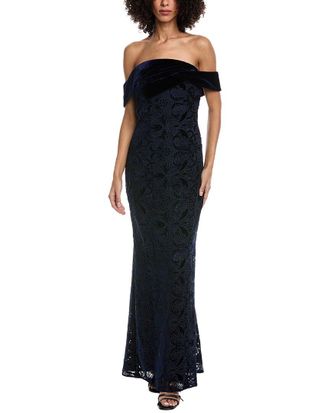 Badgley Mischka Lace Column Gown