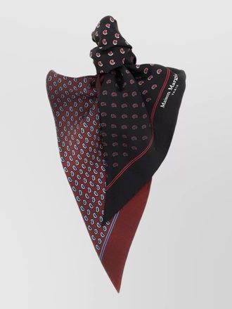 Maison Margiela paisley motif reversible scarf dual design