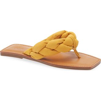 Schutz Cicely Flat Slide Sandal in Mary Gold at Nordstrom Rack, Size 9.5