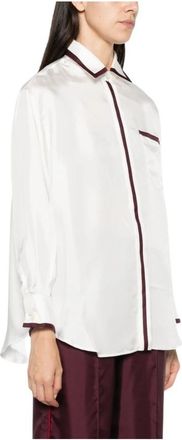 F.R.S. For Restless Sleepers Spread Collar Shirt - Dames - Overhemden - Wit - XS - Overhemden