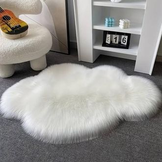 Trade Shop Trade Shop - Tappeto Cute Nuvola Pelliccia Fluffy Vari Colori Living Stanza Da Letto 83x113cm